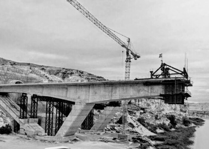 Chayirhan Bridge's construction. Çayırhan Köprüsünün i̇nşaatı